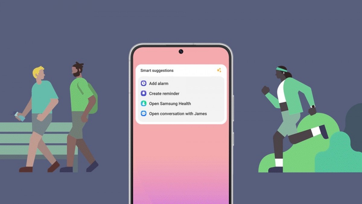 ویجت‌های پیشنهادی در زمان ورزش کردن در One UI 5