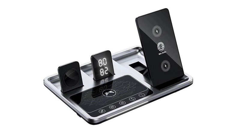 شارژر بی سیم گرین لاین مدل 3iN1 Wireless Charging Station