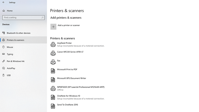 اتصال پرینتر به کامپیوتر از طریق Add Printers