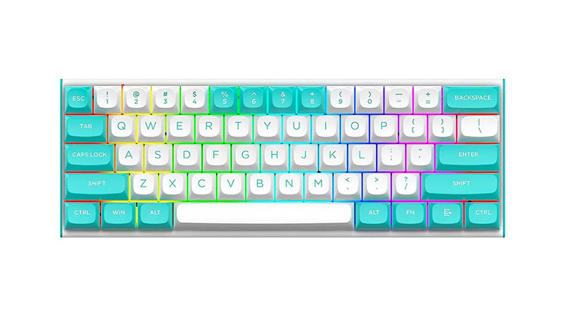 کیبورد گیمینگ ردراگون مدل Fidd K683 WB RGB سوئیچ صورتی