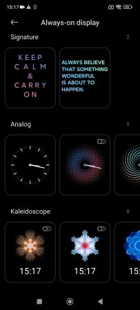 always on display xiaomi redmi note 12