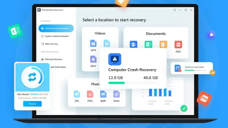 نرم افزار Wondershare Recovery