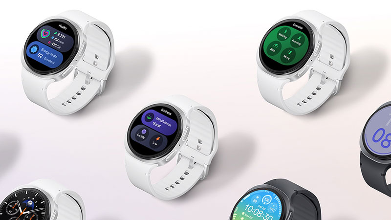 ساعت هوشمند 44 میلی متری سامسونگ مدل Galaxy Watch 8 با بند پلاستیکی