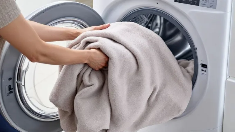 شستن پتو در ماشین لباس شویی