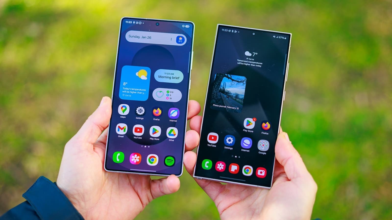 مقایسه نمایشگر گلکسی اس 24 اولترا و اس 25 اولترا