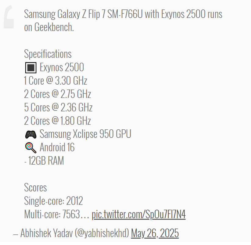 Galaxy Z Flip7