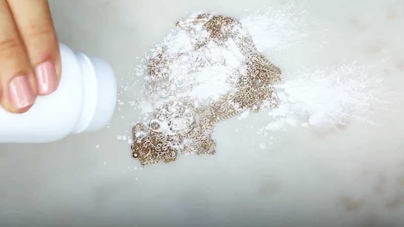 باز كردن گره كور زنجير طلا با پودر بچه