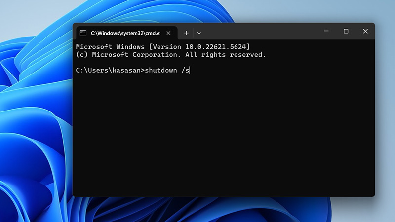 استفاده از Command prompt برای خاموش کردن لپ تاپ