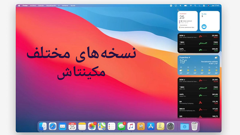 انواع سیستم عامل مکینتاش