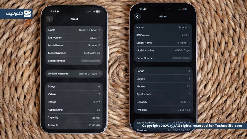 iphone16 قوی تر است یا iphone 17