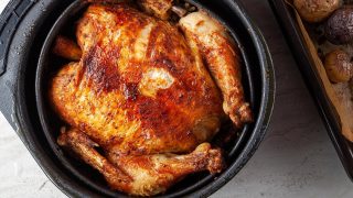 علت خشک شدن مرغ در سرخ کن بدون روغن +راه حل🍗