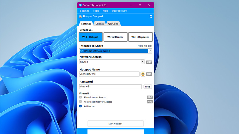 نحوه تبدیل لپ تاپ به مودم وای فای از طریق نرمافزار