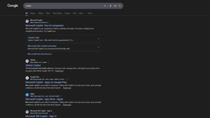 آموزش استفاده ازMicrosoft copilot در گوگل