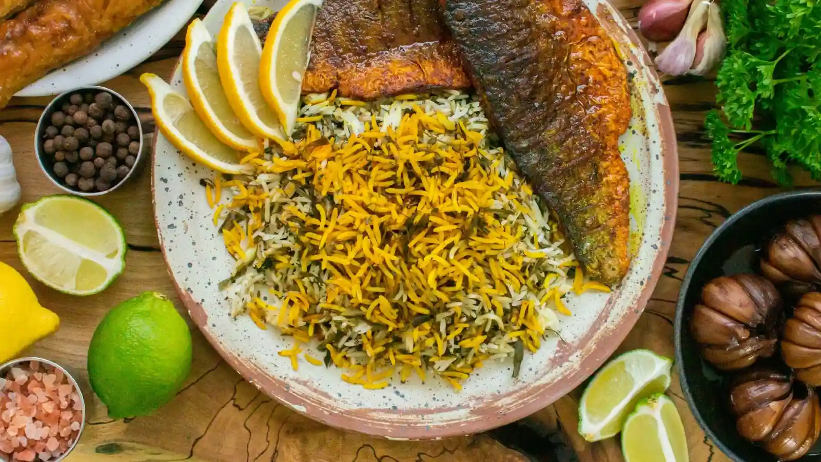 طرز تهیه سبزی پلو با ماهی